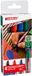edding 330 permanent marker - zwart, rood, blauw, groen - 4 stiften - beitel punt 1-5 mm