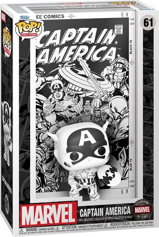 Funko Pop Comic Cover: Marvel 85th Anniversary - Captain America Funko Pop #61