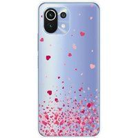Xiaomi Mi 11 Confettis de coeurs rose siliconen hoesje