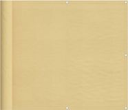 vidaXL Balkonscherm 90x400 cm 100% oxford polyester zandkleurig