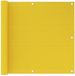 vidaXL Balkonscherm 90x600 cm HDPE geel
