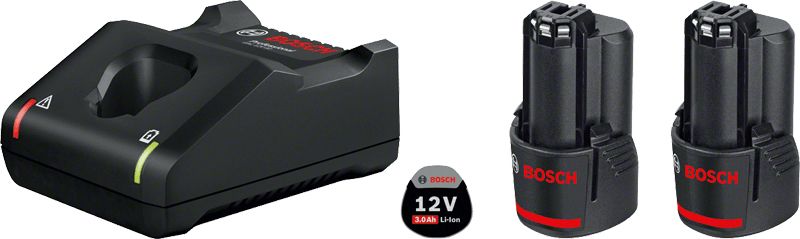 Bosch Professional 12V 3.0Ah Li-ion Battery & Charger Set - 1600A019RD