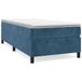 Boxspring avec matelas velours bleu foncé 90x190 cm