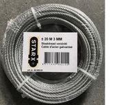 Starx - Staaldraad verzinkt - 3mm dikte - Rol 20 meter lengte
