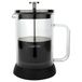 Café Olé Caffettiera a doppia parete in vetro, con stampa francese, base antiscivolo in silicone, 6 tazzine da caffè da 800 ml