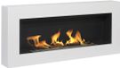 Divina Fire Siena witte bio-ethanol wandhaard, L 90 x D 12 x H 40