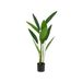 Strelitzia Kunstmatige tropische decoratieve kunstplant, 97 cm, matzwarte vaas voor binnen, realistische boom voor woonkamer en kantoor