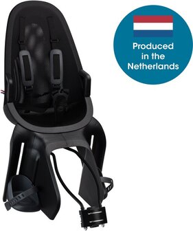 Qibbel Air Fietsstoeltje Achter Framebevestiging - Midnight Black