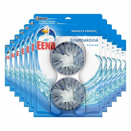 WC Eend Stortbakblok Blauw Duo Voordeelverpakking 12x2x50g