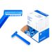 HANSKA Tattoo Supply - Wegwerpscheermes voor tattoo-artiesten - Blauw - Hoogwaardig stalen mes - Verpakking van 100 stuks - Comfortabel scheren (ENKEL BLADE)