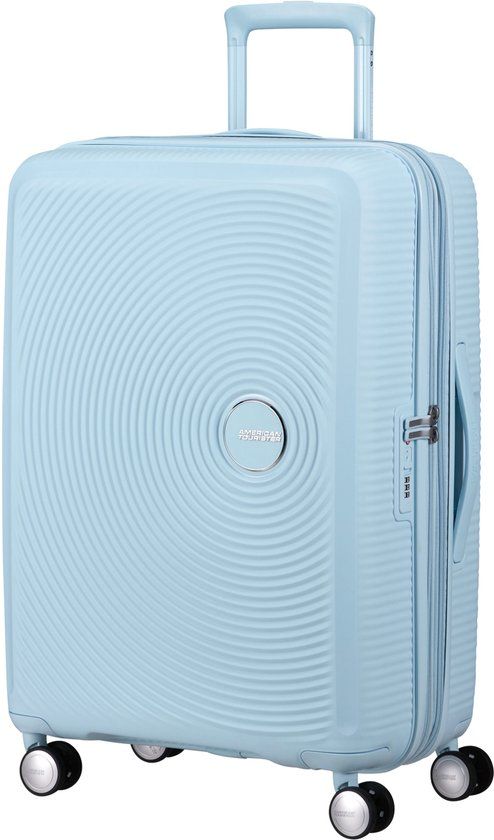 American Tourister Soundbox Spinner 67/24 TSA EXP Trolley Pastel Blue