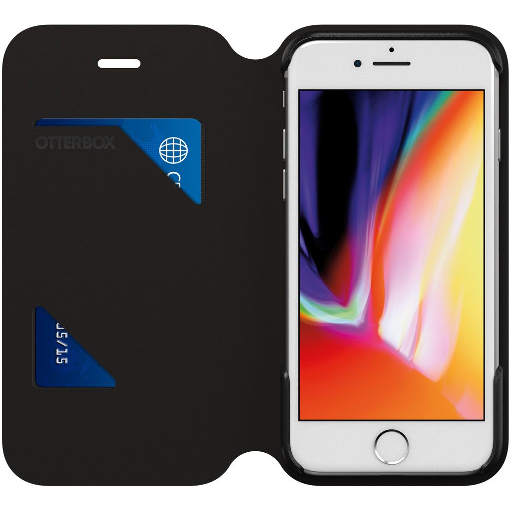 OtterBox Strada Via Book Case - Zwart - Geschikt voor Apple iPhone 7/8/SE(2020/2022)