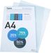 Exacompta Lot de 10 100 pochettes L - PP structuré 12/100e - A4 - Transparent - 58500E