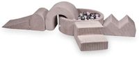 Mimii Foam speelset met rond ballenbad 90x30 Corduroy + 5 elementen