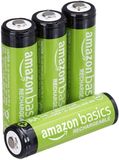 Amazon Basics 4 stuks oplaadbare AA NiMH-batterijen, 2000 mAh, 1000x op te laden, voorgeladen
