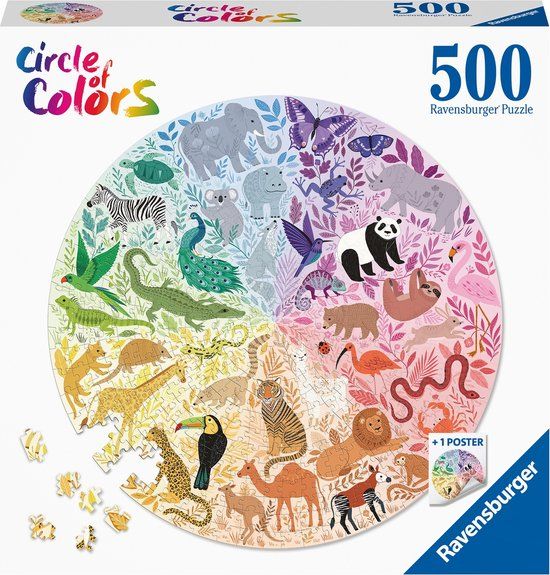 Ravensburger Circle of Colors Animals Puzzle - 500 Pieces