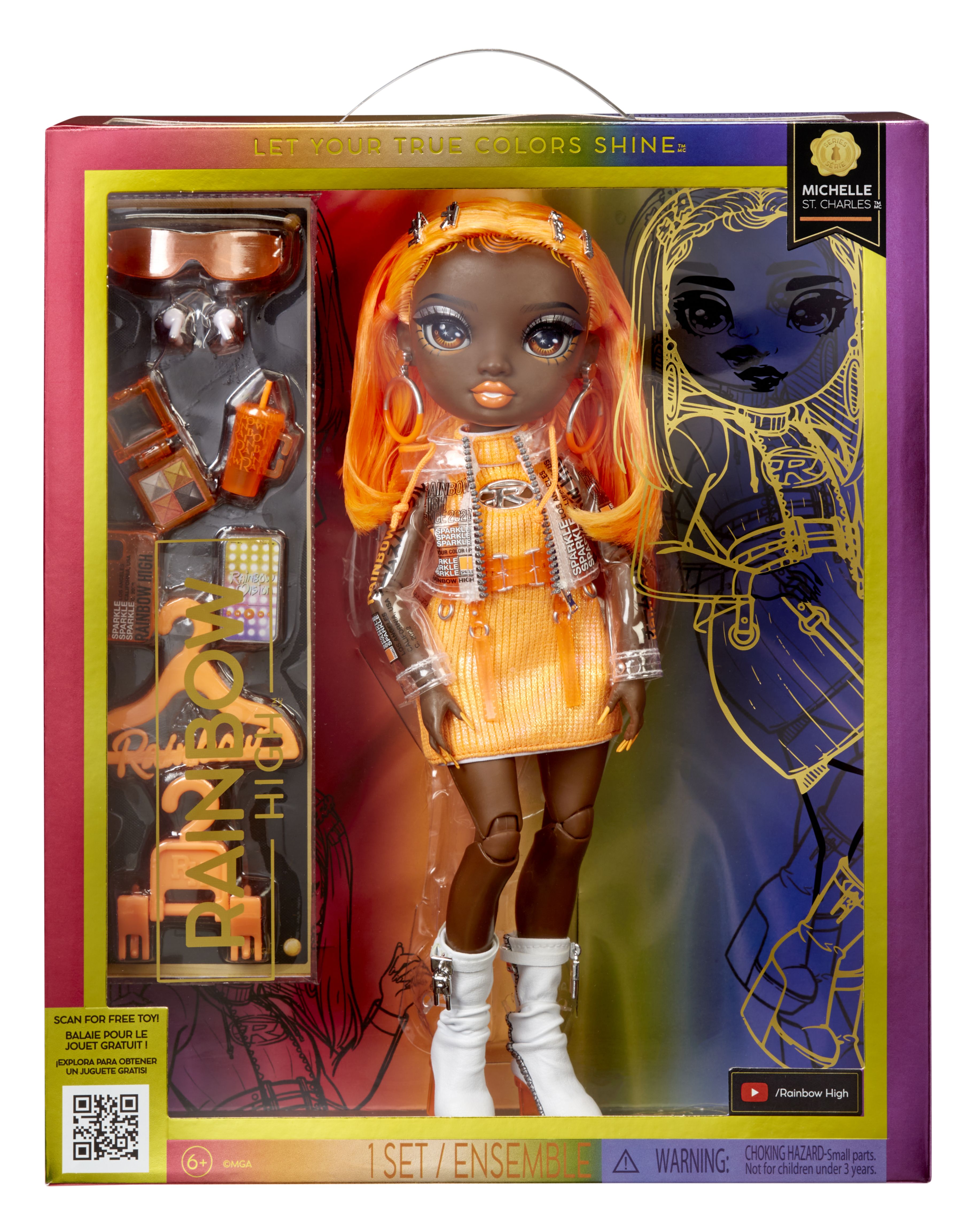 Rainbow High Michelle St. Charles Fashion Doll - S23 Orange