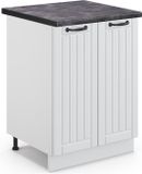 Vicco Fame-Line Keukenonderkast – 60 cm, WB Antraciet Wit Landhuis