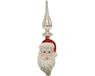 Kaemingk Kerstboomtopper Glas Weihnachtsmann 34cm Silber