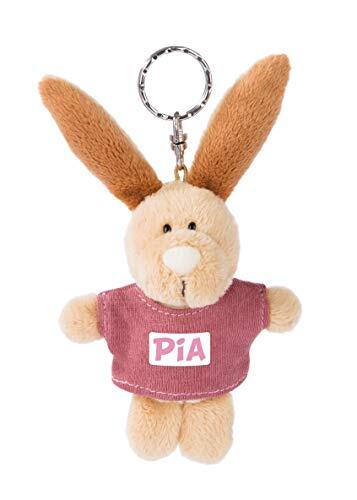 NICI 44658 sleutelhanger haas met T-shirt Pia 10cm, beige