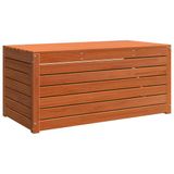vidaXL - Opslagdoos - Bewerkt - hout - 101 - x - 50,5 - x - 46,5 - cm - Wasbruin