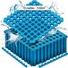 Hikemeister Tuile de piscine – 72 pièces – 11.52 m² - 1 cm d'épaisseur - protection de sol de piscine - tuiles en mousse avec pièces de bordure - isolation thermique – trous de drainage - antidérapant - tuiles d'extérieur