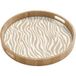 Zebra Plateau de service - Motif - Beige 50x50 cm