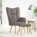 Maison Exclusive fauteuil de relaxation avec repose-pieds, tissu taupe