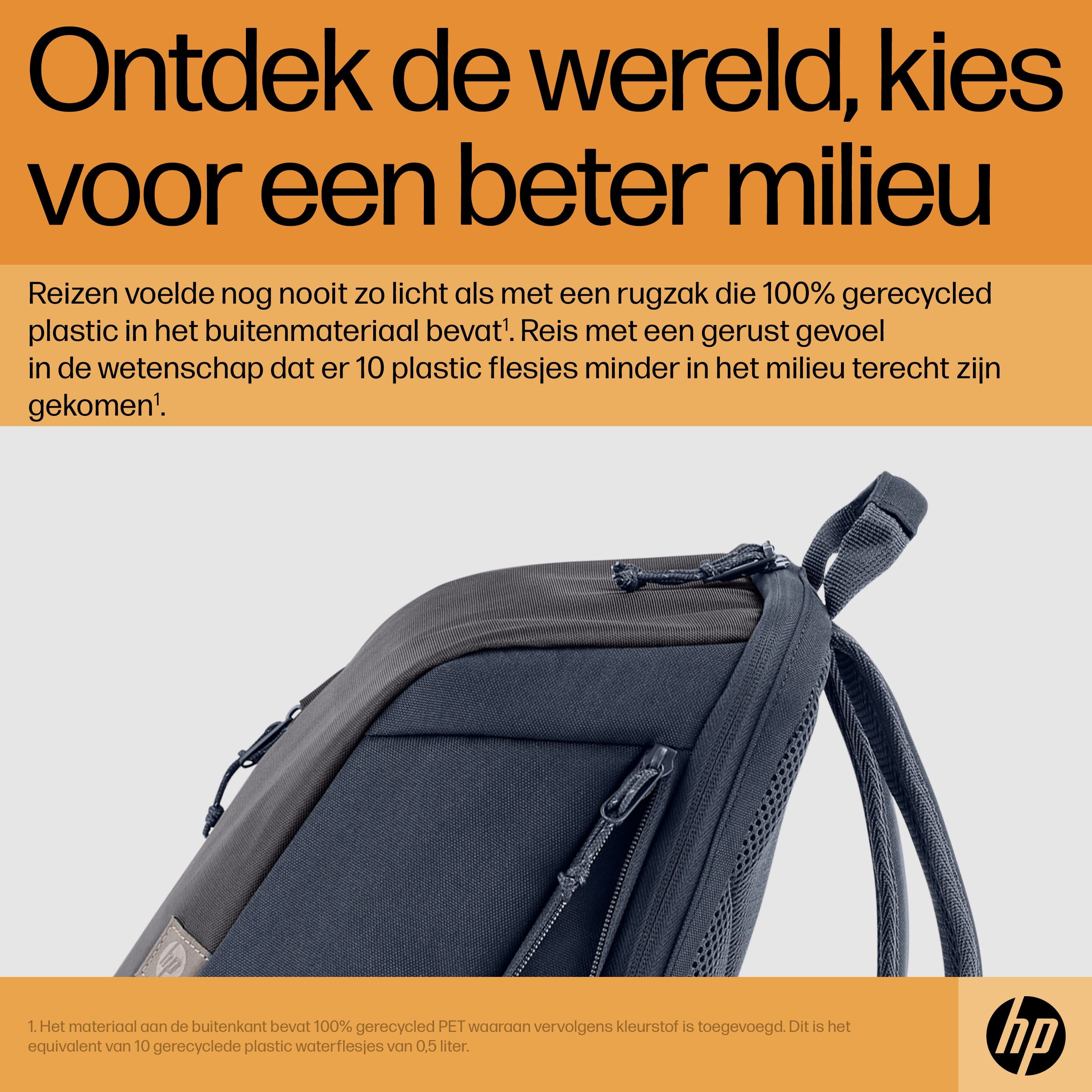 HP 15.6 Inch Laptop Backpack – 18L Travel Backpack Iron Grey Durable Daypack For Work School Commute - View #5