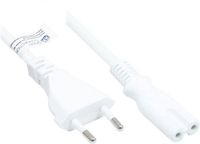 Alcasa P0370-W100 electriciteitssnoer Wit 10 m Netstekker type C C7 stekker