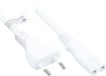 Alcasa P0370-W100 electriciteitssnoer Wit 10 m Netstekker type C C7 stekker