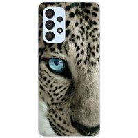Samsung Galaxy A33 5G Oeil de leopard bedrukt siliconen hoesje
