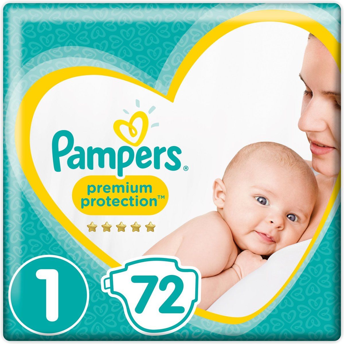 Pampers Premium Protection Luiers Maat 1 - 72 stuks