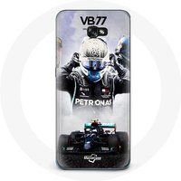 Maniacase Hoesjes voor Samsung Galaxy A3 2017 Formule 1 Valtteri Bottas F1 Racing Driver Zwart