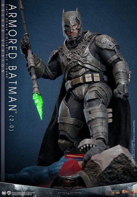 Hot toys Batman v Superman: Dawn of Justice Movie Masterpiece Action Figure 1/6 Armored Batman 2.0 (Deluxe Version) 33 cm