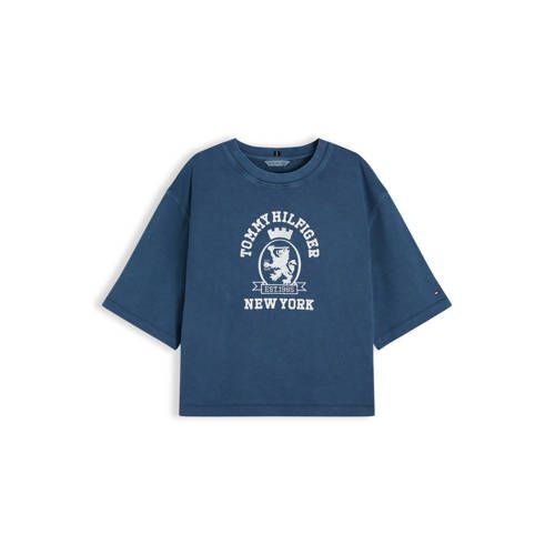 Tommy Hilfiger T-shirt met print - marineblauw