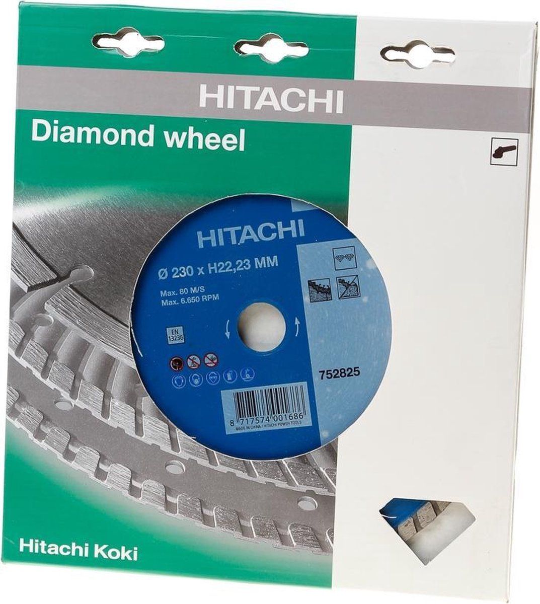 Hikoki Diamant zaagblad type turbo vlak 230x22.2x6mm - 8717574001686