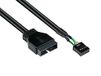 Alcasa 5021-PST4 USB-kabel 0,6 m USB 2.0 Zwart