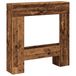 Cheminée 81x18x82 cm bois travaillé couleur bois vieilli