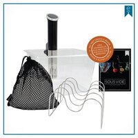 Wartmann Sous Vide Stick 1508 Complete Set - Incl. Waterbak, Rekje, Isolatieballen & E-Book - GRATIS SOUS-VIDE REKJE!