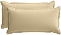 vidaXL Kussensloop - 2 stuks - HOUTEN - Beige - 40 x 80 cm - Polyester