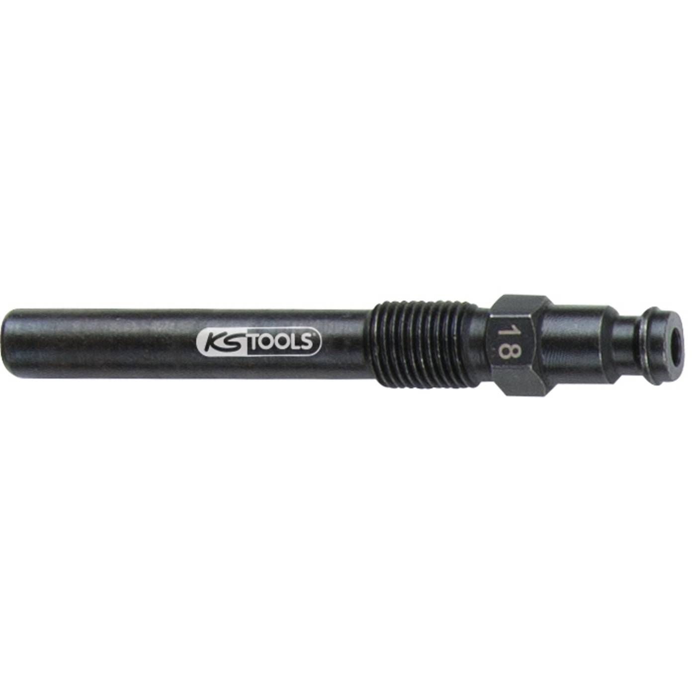 KS Tools 150.3678 Gloeibougieadapter, M10x1,0 met buitenschroefdraad, lengte 75 mm