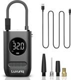 Luxuriq Elektrische Fietspomp - oplaadbare bandenpomp - 150 psi - grijs