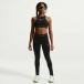 NIKE Sporttop 'SWOOSH' lichtgrijs / zwart