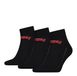 Levi's Middelhoge sokken met logo - gerecycled katoen – Black – 39-42