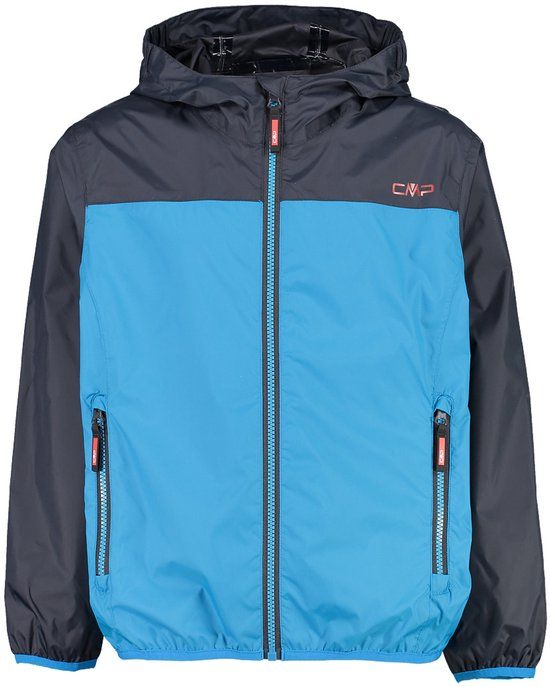 CMP Waterdichte kinderjas met capuchon - Polyester - Blauw - 14 jaar