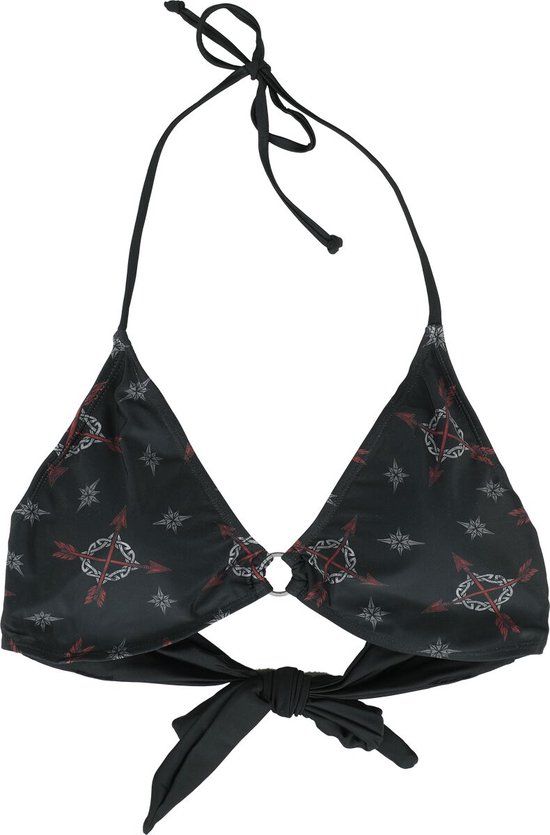 Black Premium by EMP Zwart bikinitopje met Keltische motieven - Dames - L