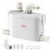 VEVOR Fognario WC-versnipperingspomp, 500 W, debiet 110 lpm, opvoerhoogte 8 m, met 4 wateringangen, afvalwaterafvoermachine voor keuken, kelder, douche