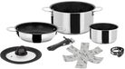 Brunner Academy Vacum Camping Set de casseroles - ø 22 - 6 pièces - Empilable - Acier inoxydable - Sans PFOA