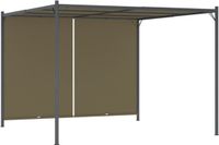 vidaXL Pergola met uittrekbaar dak 3x3 m Taupe